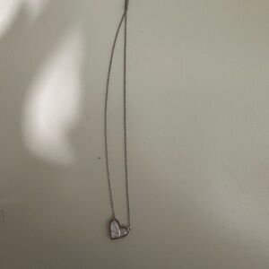 Kendra Scott silver heart necklace